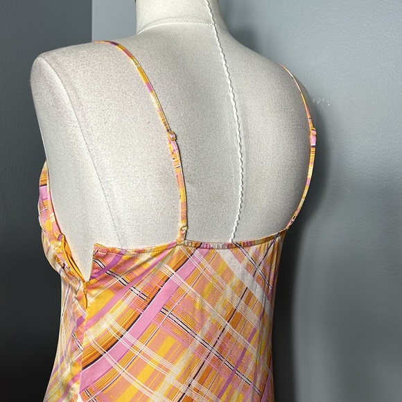 Women’s Inwear Copenhagen 1969 Slip on Yellow Check Sleeveless Dress size US 8 - Picture 10 of 13